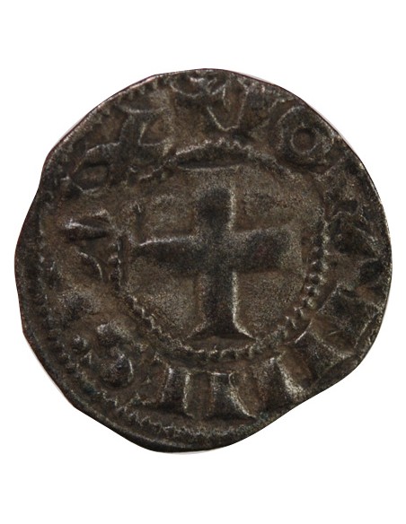 DUCHÉ DE BRETAGNE, JEAN Ier LE ROUX - OBOLE 1237 / 1286 VANNES