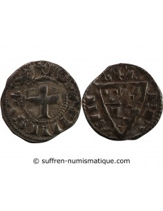 DUCHÉ DE BRETAGNE, JEAN Ier LE ROUX - OBOLE 1237 / 1286 VANNES