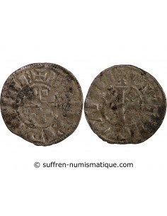 DUCHÉ DE BRETAGNE, ANONYME - DENIER 1286 / 1341 GUINGAMP