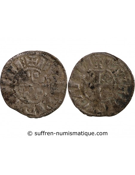 DUCHÉ DE BRETAGNE, ANONYME - DENIER 1286 / 1341 GUINGAMP