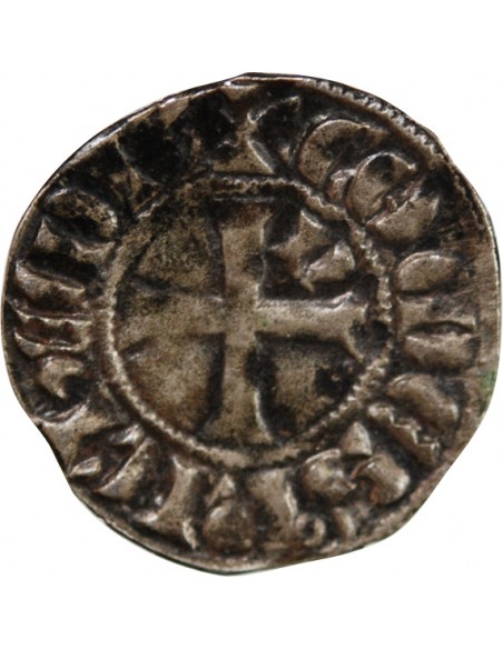 DUCHÉ DE BRETAGNE, ARTHUR II - DENIER 1305 / 1315 NANTES