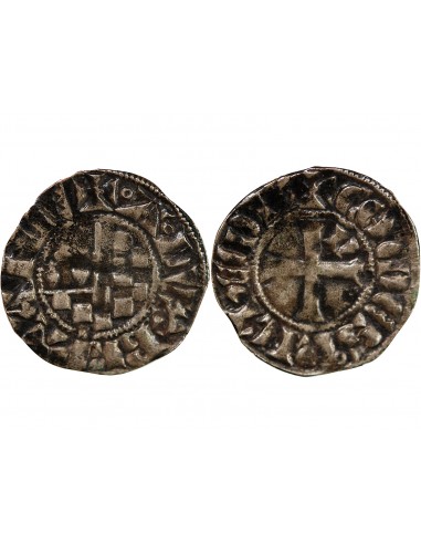 DUCHÉ DE BRETAGNE, ARTHUR II - DENIER 1305 / 1315 NANTES