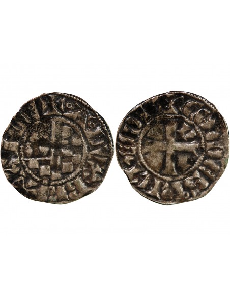 DUCHÉ DE BRETAGNE, ARTHUR II - DENIER 1305 / 1315 NANTES