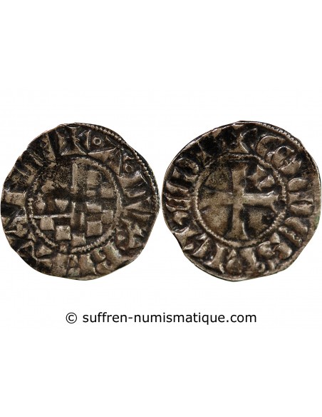 DUCHÉ DE BRETAGNE, ARTHUR II - DENIER 1305 / 1315 NANTES