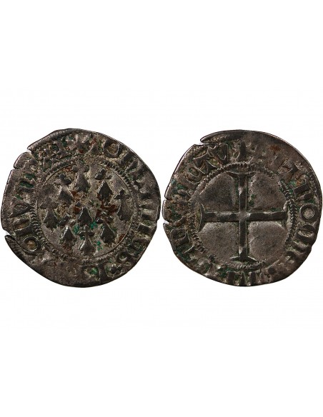 DUCHÉ DE BRETAGNE, JEAN IV - BLANC - 1345 / 1399, NANTES / JUGON