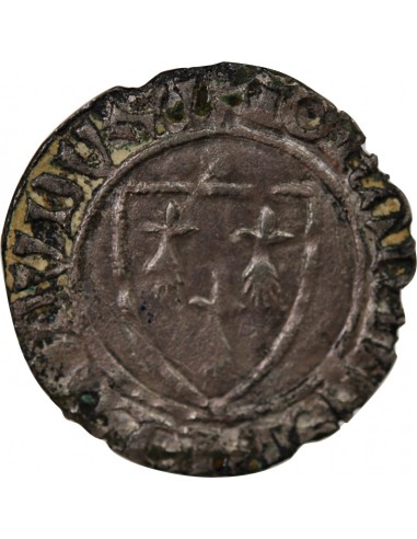 DUCHÉ DE BRETAGNE, JEAN IV / V - BLANC - 1385 / 1417, VANNES