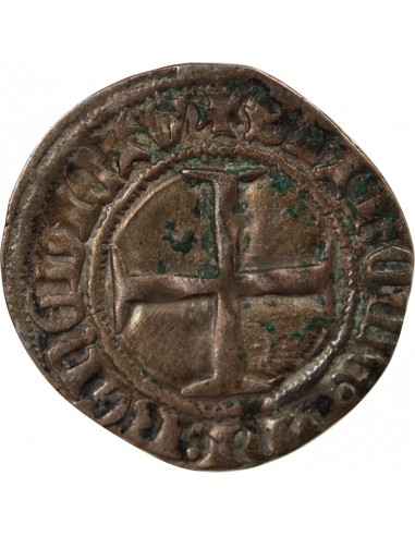 DUCHÉ DE BRETAGNE, JEAN V - BLANC A L'HEXALOBE - 1385 / 1417, REDON