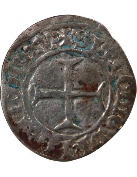 DUCHÉ DE BRETAGNE, JEAN V - BLANC A L'HEXALOBE - 1421 / 1422, FOUGERES