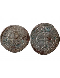 DUCHÉ DE BRETAGNE, JEAN V - BLANC A L'HEXALOBE - 1421 / 1422, FOUGERES 2