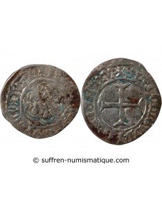 DUCHÉ DE BRETAGNE, JEAN V - BLANC A L'HEXALOBE - 1421 / 1422, FOUGERES