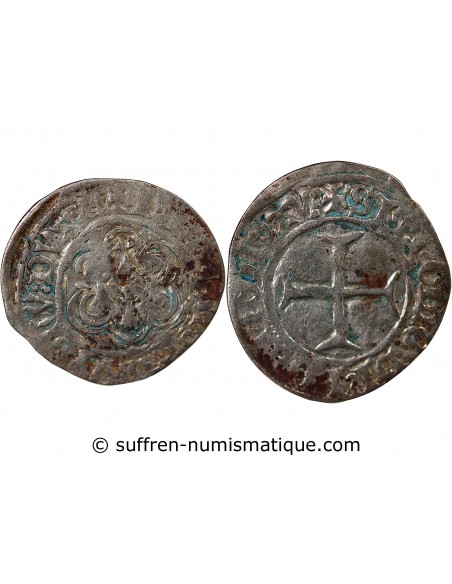 DUCHÉ DE BRETAGNE, JEAN V - BLANC A L'HEXALOBE - 1421 / 1422, FOUGERES