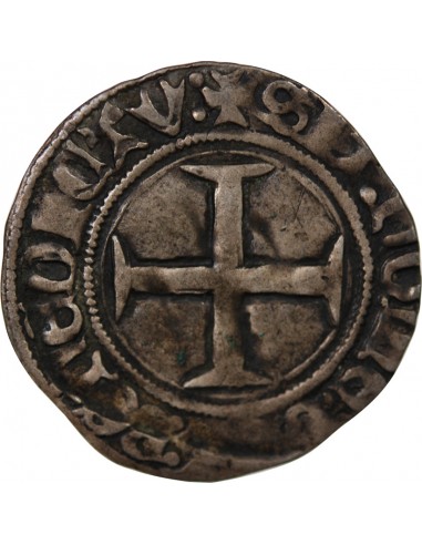 DUCHÉ DE BRETAGNE, JEAN V - BLANC A L'HEXALOBE - 1423 / 1436, MORLAIX