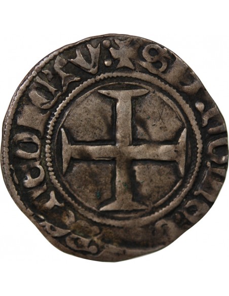 DUCHÉ DE BRETAGNE, JEAN V - BLANC A L'HEXALOBE - 1423 / 1436, MORLAIX