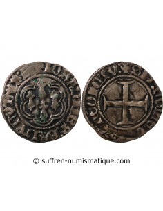 DUCHÉ DE BRETAGNE, JEAN V - BLANC A L'HEXALOBE - 1423 / 1436, MORLAIX