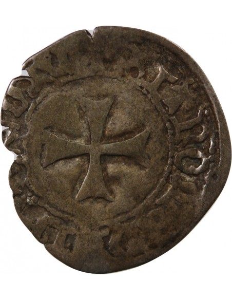 DUCHÉ DE BRETAGNE, JEAN V - DEMI BLANC A LA TARGE - 1436 / 1442, RENNES