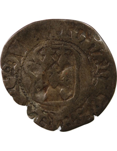 DUCHÉ DE BRETAGNE, JEAN V - DEMI BLANC A LA TARGE - 1436 / 1442, RENNES