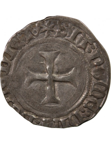 DUCHÉ DE BRETAGNE, JEAN V - BLANC A LA TARGE - 1436 / 1442, RENNES