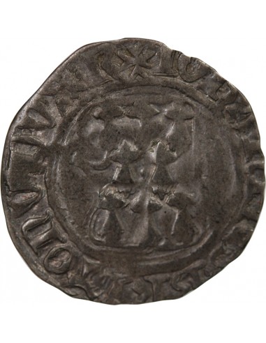 DUCHÉ DE BRETAGNE, JEAN V - BLANC A LA TARGE - 1436 / 1442, RENNES