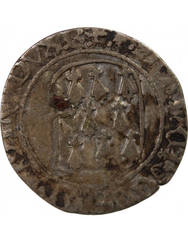 DUCHÉ DE BRETAGNE, FRANCOIS I et II - BLANC A LA TARGE 1442 / 1488 RENNES