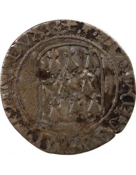 DUCHÉ DE BRETAGNE, FRANCOIS I et II - BLANC A LA TARGE 1442 / 1488 RENNES