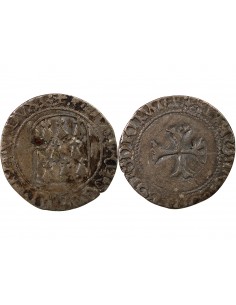 DUCHÉ DE BRETAGNE, FRANCOIS I et II - BLANC A LA TARGE 1442 / 1488 RENNES 2