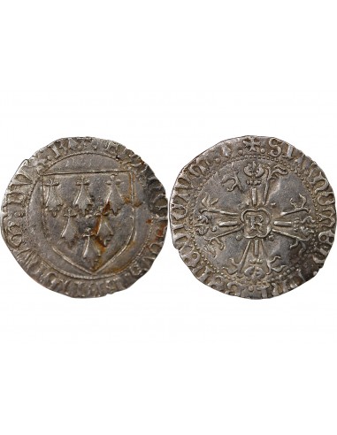 DUCHÉ DE BRETAGNE, FRANCOIS II - GROS A L'ÉCU 1458 / 1488 RENNES