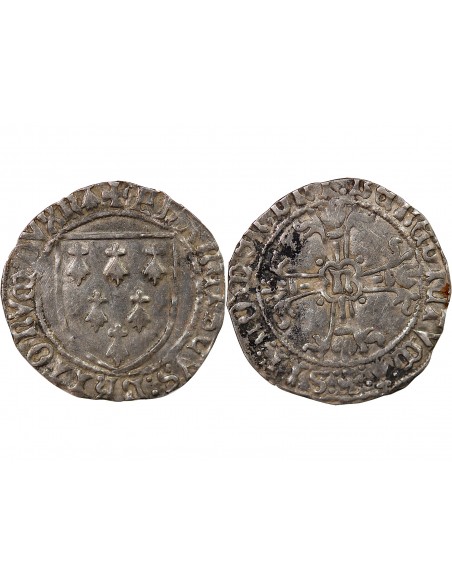 DUCHÉ DE BRETAGNE, FRANCOIS II - GROS A L'ÉCU, 1458 / 1488 NANTES