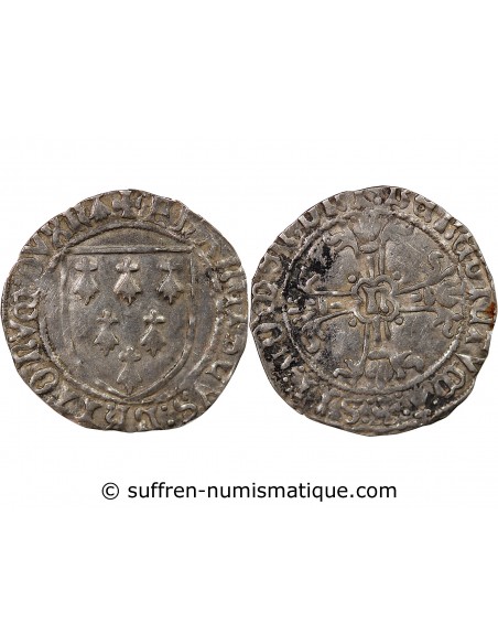 DUCHÉ DE BRETAGNE, FRANCOIS II - GROS A L'ÉCU, 1458 / 1488 NANTES