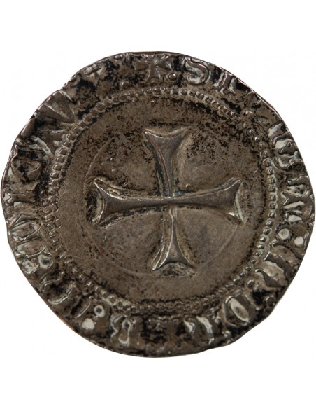 DUCHÉ DE BRETAGNE, FRANCOIS I et II - BLANC A LA TARGE 1442 / 1488 RENNES