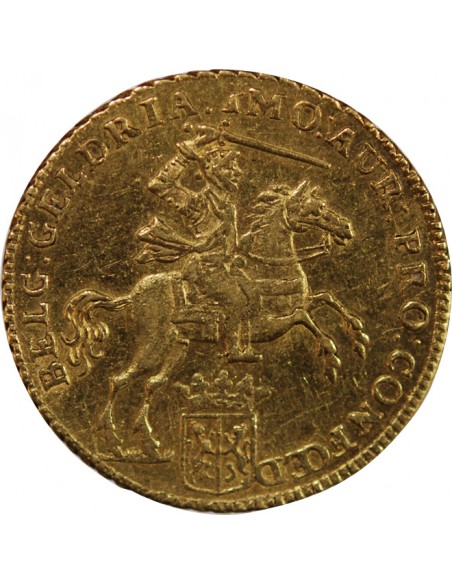 PROVINCES UNIES, PROVINCE DE GUELDRE - 7 GULDEN OR - 1760, HARDERWIJK