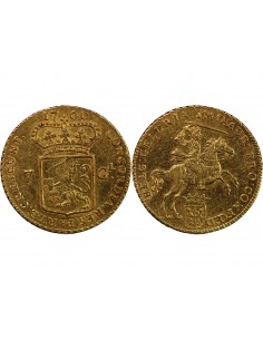PROVINCES UNIES, PROVINCE DE GUELDRE - 7 GULDEN OR - 1760, HARDERWIJK 2