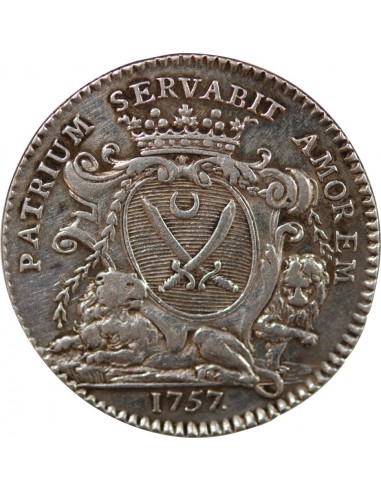 MAIRE DE RENNES, JEAN BAILLON - JETON ARGENT 1757