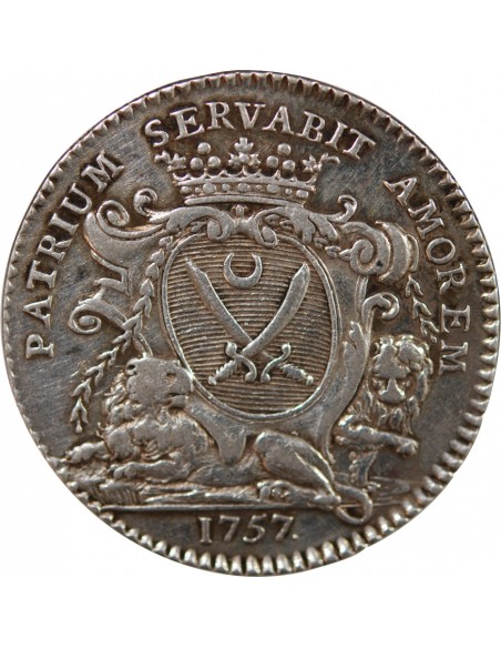 MAIRE DE RENNES, JEAN BAILLON - JETON ARGENT 1757