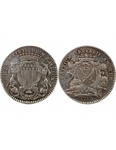 MAIRE DE RENNES, JEAN BAILLON - JETON ARGENT 1757 2