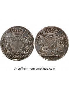 MAIRE DE RENNES, JEAN BAILLON - JETON ARGENT 1757