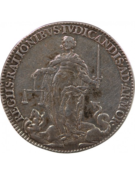 CHAMBRE DES COMPTES DE BRETAGNE – JETON ARGENT 1645 NANTES