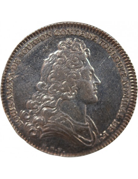 GALERES ROYALES, LOUIS ALEXANDRE DE BOURBON, COMPTE DE TOULOUSE - JETON ARGENT 1705