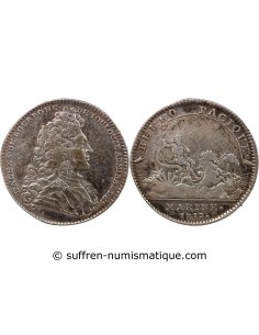 GALERES ROYALES, LOUIS ALEXANDRE DE BOURBON, COMPTE DE TOULOUSE - JETON ARGENT 1712