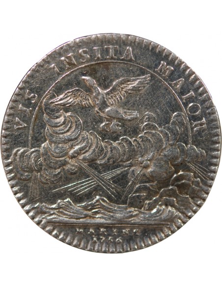 GALERES ROYALES, LOUIS XV - OPPOSITION FRANCO-ANGLAISE - JETON ARGENT 1756