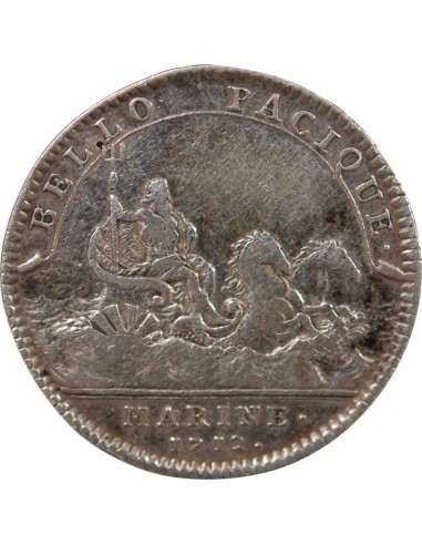 GALERES ROYALES, LOUIS ALEXANDRE DE BOURBON, COMPTE DE TOULOUSE - JETON ARGENT 1716