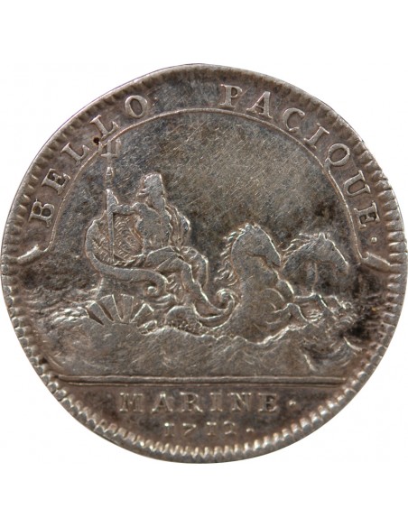 GALERES ROYALES, LOUIS ALEXANDRE DE BOURBON, COMPTE DE TOULOUSE - JETON ARGENT 1716