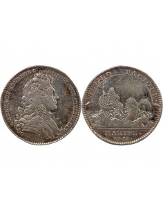 GALERES ROYALES, LOUIS ALEXANDRE DE BOURBON, COMPTE DE TOULOUSE - JETON ARGENT 1716 2