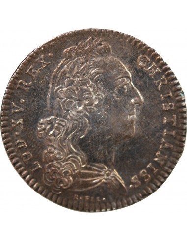 GALERES ROYALES, LOUIS XV - LUTTE CONTRE LA PIRATERIE EN MEDITERRANEE - JETON ARGENT 1757