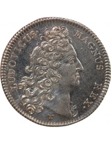 GALERES ROYALES, LOUIS XIV - JETON ARGENT 1712