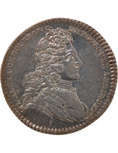 GALERES ROYALES, LOUIS ALEXANDRE DE BOURBON, COMPTE DE TOULOUSE - JETON ARGENT 1737