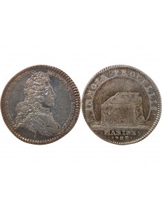 GALERES ROYALES, LOUIS ALEXANDRE DE BOURBON, COMPTE DE TOULOUSE - JETON ARGENT 1737 2