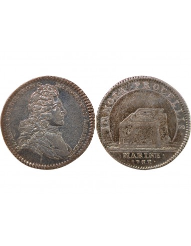 GALERES ROYALES, LOUIS ALEXANDRE DE BOURBON, COMPTE DE TOULOUSE - JETON ARGENT 1737