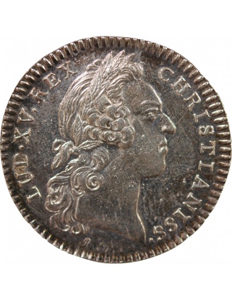GALERES ROYALES, LOUIS XV - JETON ARGENT 1758
