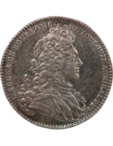 GALERES ROYALES, LOUIS ALEXANDRE DE BOURBON, COMPTE DE TOULOUSE - JETON ARGENT 1713