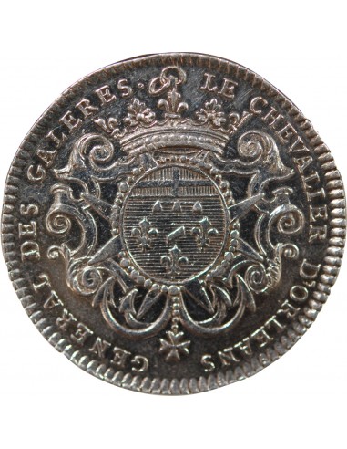 GALERES ROYALES, JEAN PHILIPPE D'ORLEANS - JETON ARGENT 1729